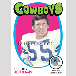 1971T NHL Lee Roy Jordan Dallas Cowboys