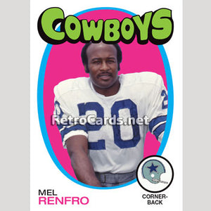 1971T NHL Mel Renfro Dallas Cowboys