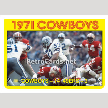 Copy of 1972T Dallas Cowboys Beat 49ers