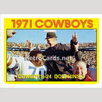 1972T Dallas Cowboys Beat Dolphins