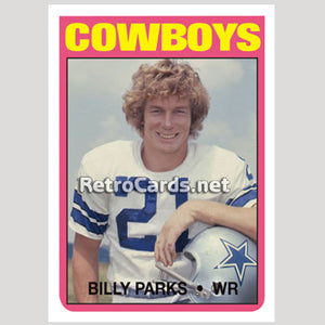 1972T Billy Parks Dallas Cowboys