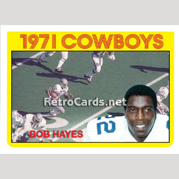 1972T Bob Hayes Champs Dallas Cowboys