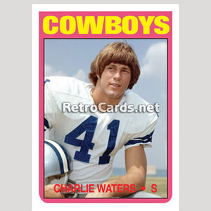 1972T Charlie Waters Dallas Cowboys
