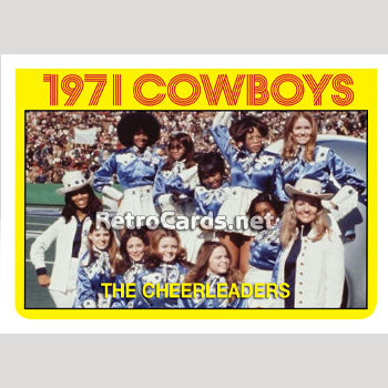 1972T MVP Cheerleaders Champs Dallas Cowboys