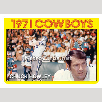 1972T Chuck Howley Champs Dallas Cowboys