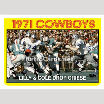 1972T Lilly & Cole Champs Dallas Cowboys
