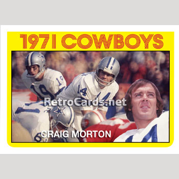 1972T Craig Morton Champs Dallas Cowboys