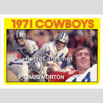 1972T Craig Morton Champs Dallas Cowboys