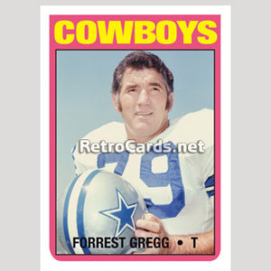 1972T Forrest Gregg Dallas Cowboys
