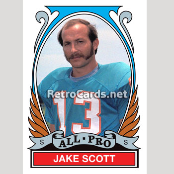 1972T Jake Scott Miami Dolphins – RetroCards