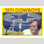 1972T Lance Alworth Champs Dallas Cowboys