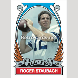 1972T Roger Staubach All Pro Dallas Cowboys