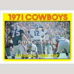 1972T MVP Roger Staubach Champs Dallas Cowboys