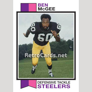 1973T Ben McGee Pittsburgh Steelers