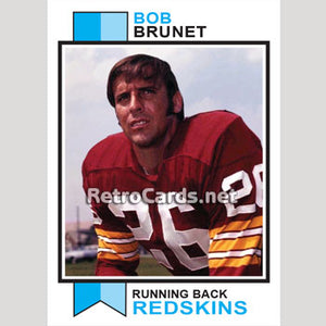 1973T Bob Brunet Washington Redskins
