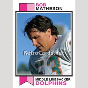 1973T Bob Matheson Miami Dolphins