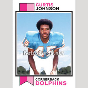 1973T Curtis Johnson Miami Dolphins