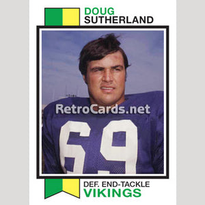 1973T Doug Sutherland Minnesota Vikings