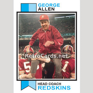 1973T George Allen Washington Redskins