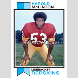 1973T Harold McLinton Washington Redskins