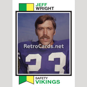 1973T Jeff Wright Minnesota Vikings