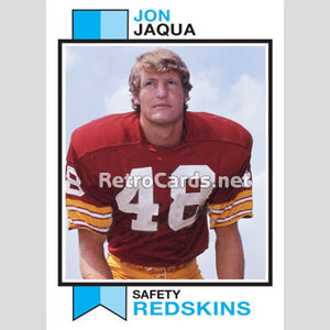1973T Jon Jaqua Washington Redskins