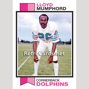 1973T Lloyd Mumphord Miami Dolphins