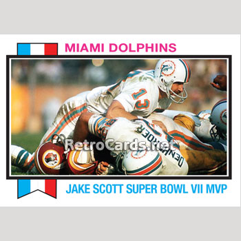 1973T MVP Jake Scott Miami Dolphins – RetroCards