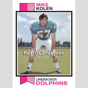 1973T Mike Kolen Miami Dolphins