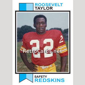 1973T Rosey Taylor Washington Redskins