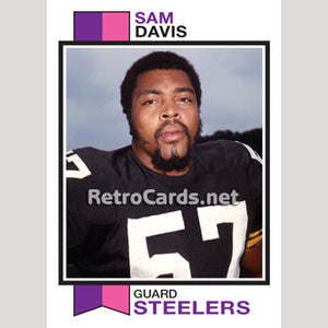 1973T Sam Davis Pittsburgh Steelers