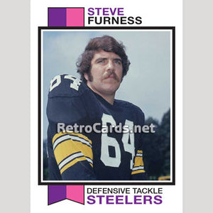 1973T Steve Furness Pittsburgh Steelers