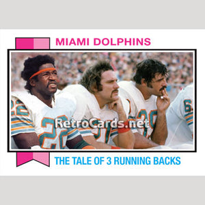 1973T Tale Of Three Running Backs Miami Dolphins