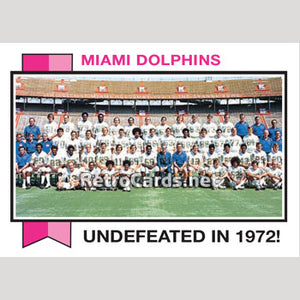 1973T Team Miami Dolphins