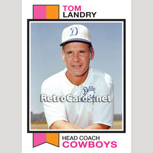 1973T Tom Landry Dallas Cowboys