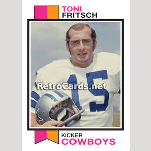 1973T Toni Fritsch Dallas Cowboys