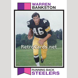 1973T Warren Bankston Pittsburgh Steelers