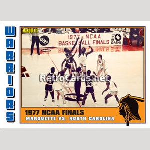 1977 NCAA Finals Marquette Warriors