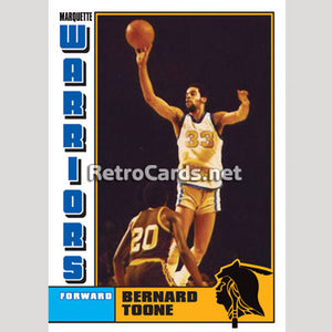 1977 Bernard Toone Marquette Warriors