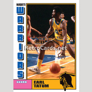 1977 Earl Tatum Marquette Warriors