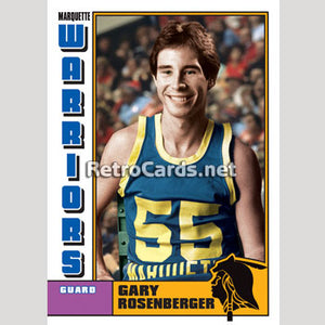 1977 Gary Rosenberger Marquette Warriors