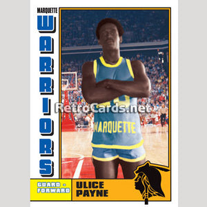 1977 Ulice Payne Marquette Warriors