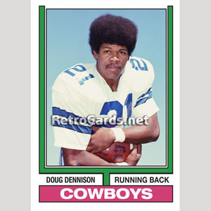 1974T Doug Dennison Dallas Cowboys