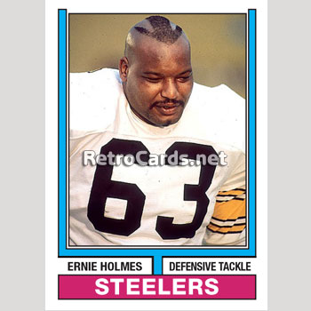 Ernie Holmes Pittsburgh Steelers 1974 Football Vintage -   Israel