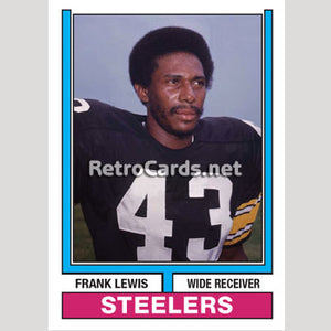1974T Frank Lewis Pittsburgh Steelers