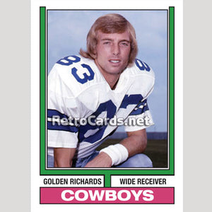 1974T Golden Richards Dallas Cowboys