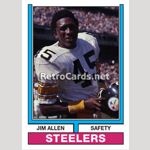 1974T Jim Allen Pittsburgh Steelers