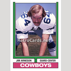 1974T Jim Arneson Dallas Cowboys