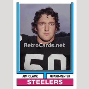 1974T Jim Clack Pittsburgh Steelers