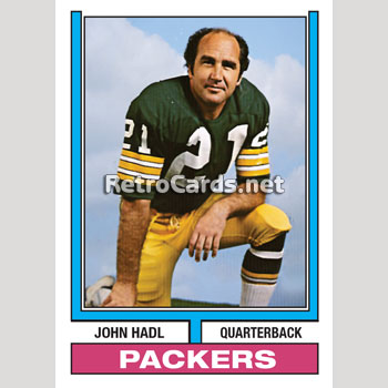 : 1976 Topps # 222 John Hadl Green Bay Packers (Football Card)  EX/MT Packers Kansas : Collectibles & Fine Art